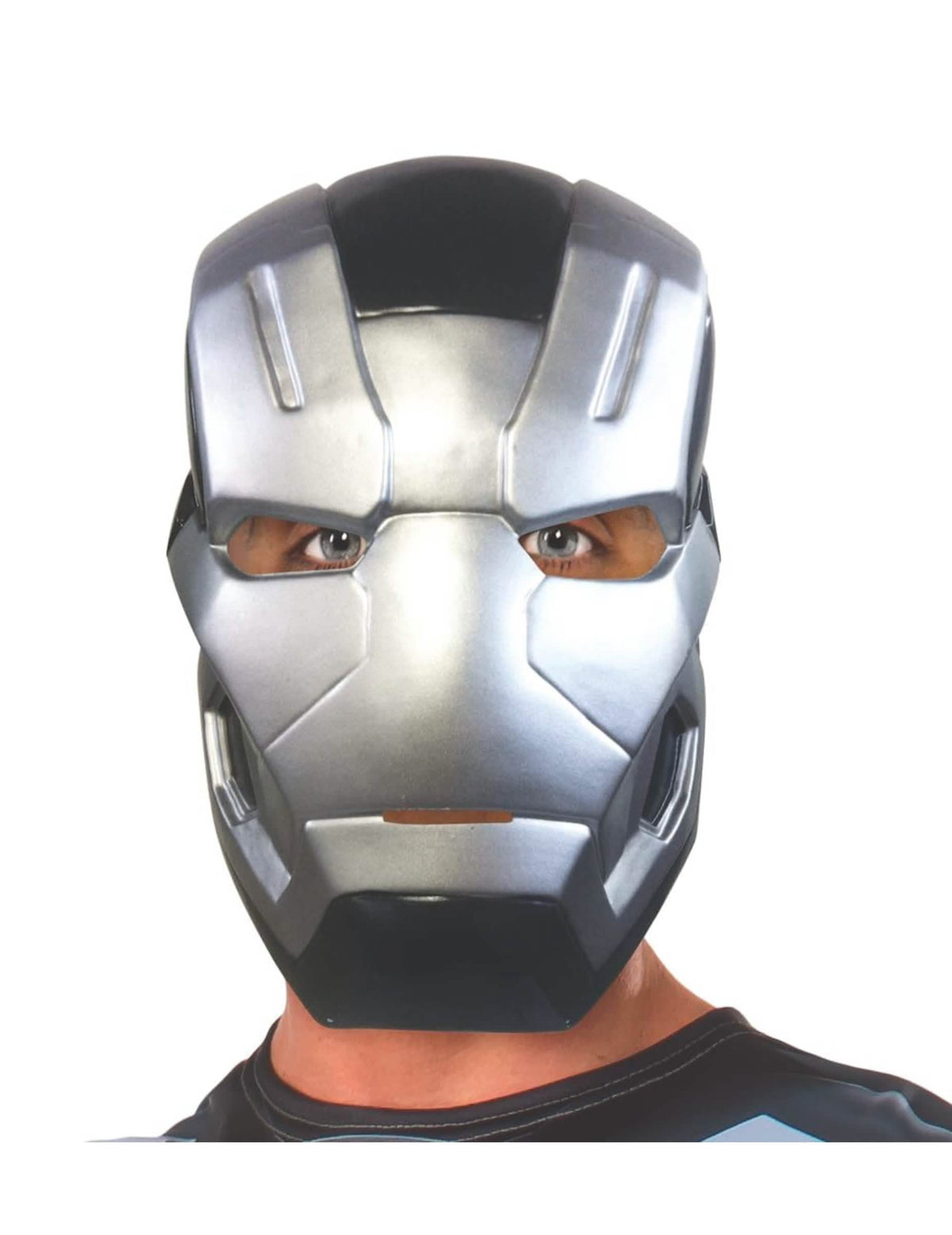 Polovična maska War Machine Captain America Civil War za odrasli, siva srebrna in črna