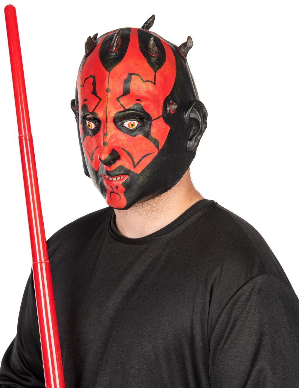 Vue de profil du masque 3/4 Darth Maul Star Wars
