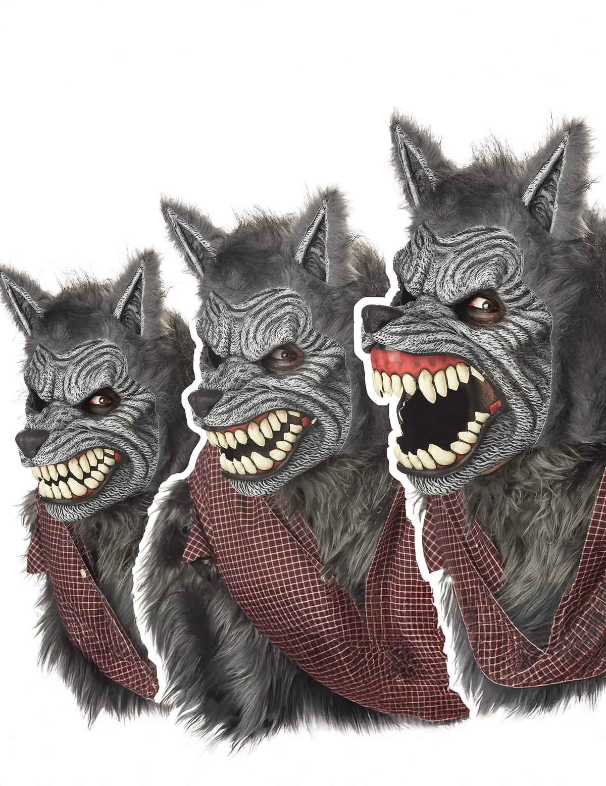 Podrobnost gibanja čeljusti artikulirane maske volk garou ani-motion™