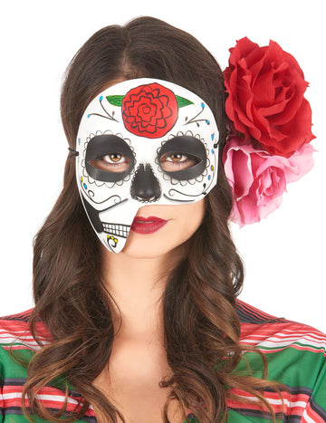Dia asimetrična maska odraslega Los Muertosa