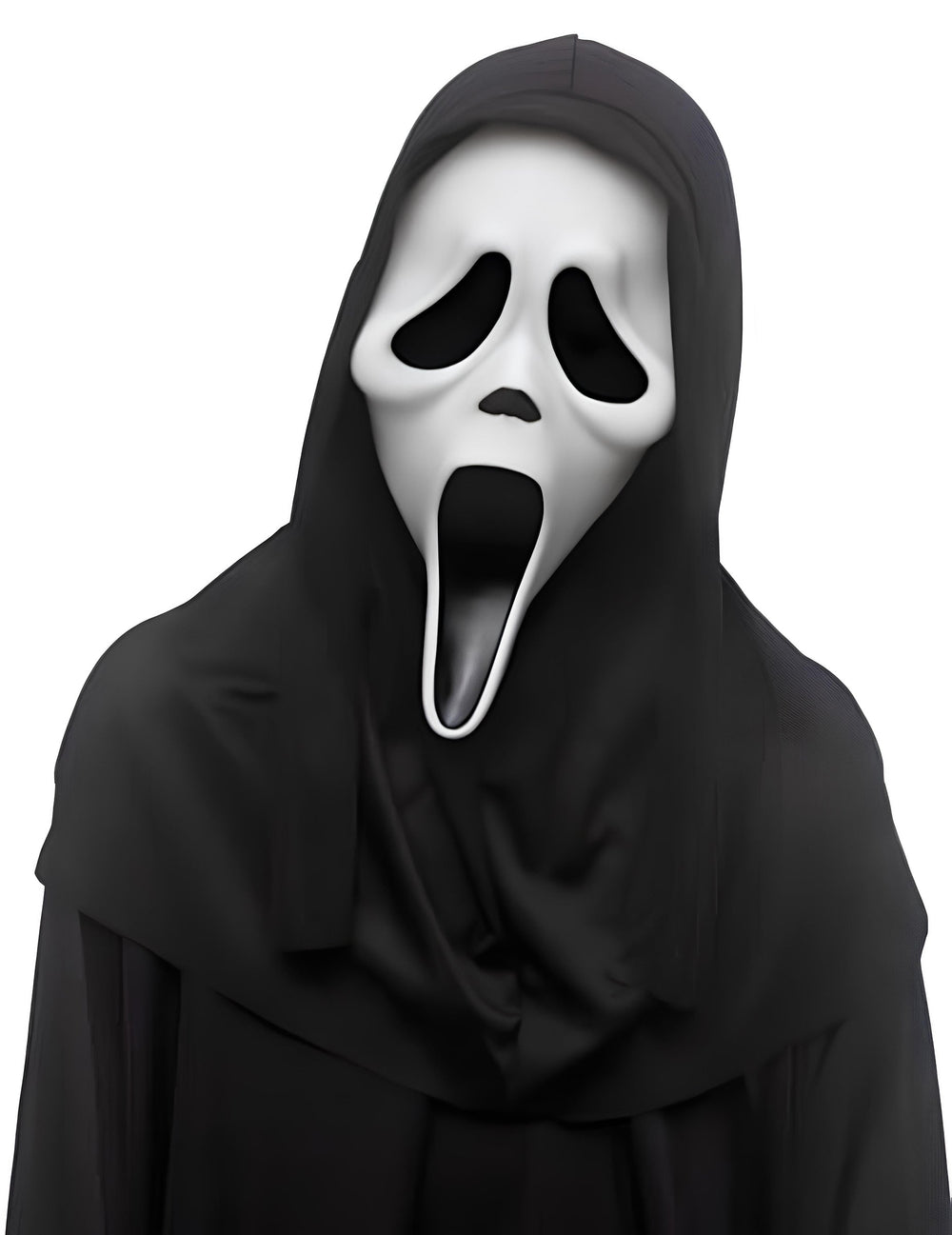 Masque avec capuche Scream™ pour enfant noir et blanc