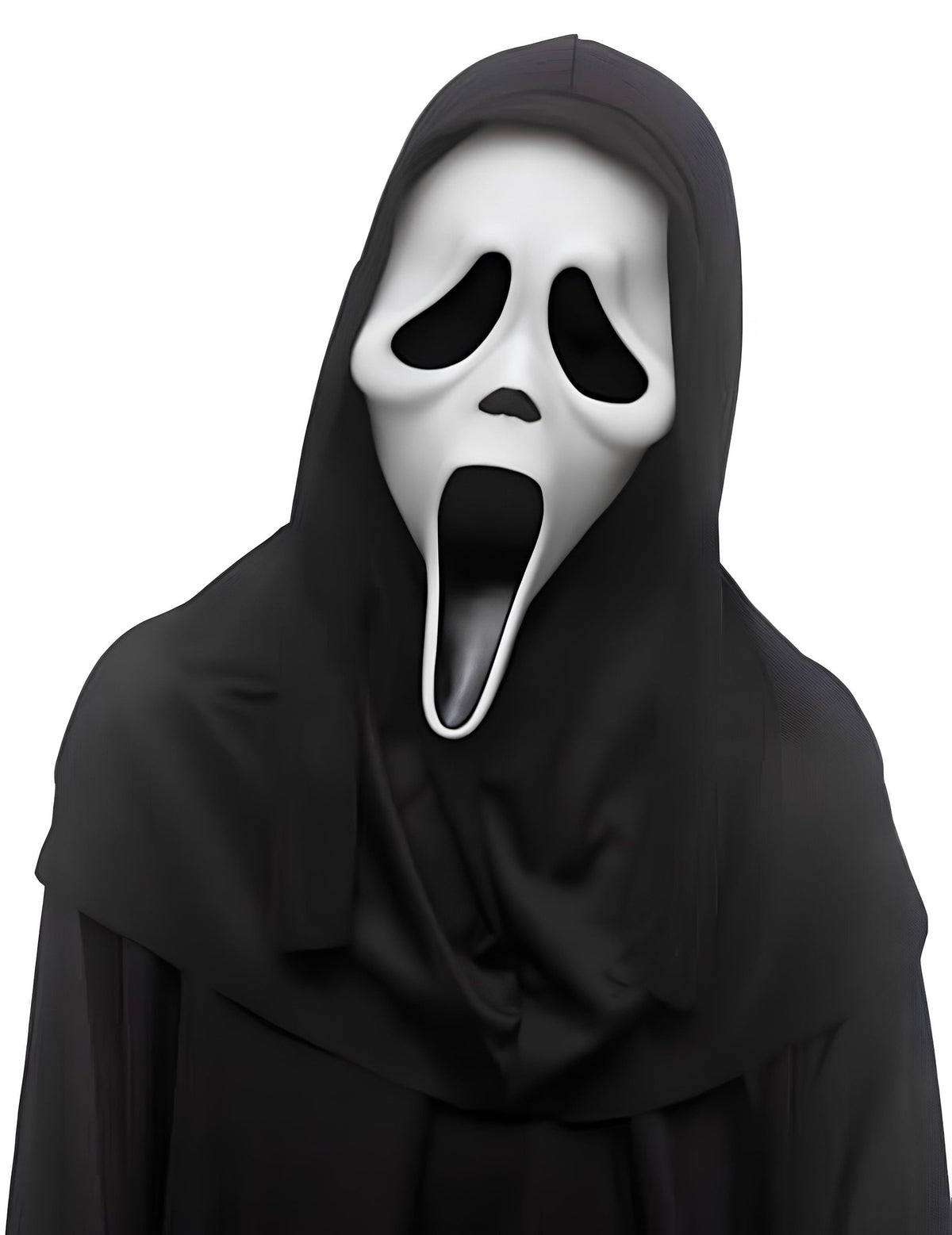 Masque avec capuche Scream™ pour enfant noir et blanc