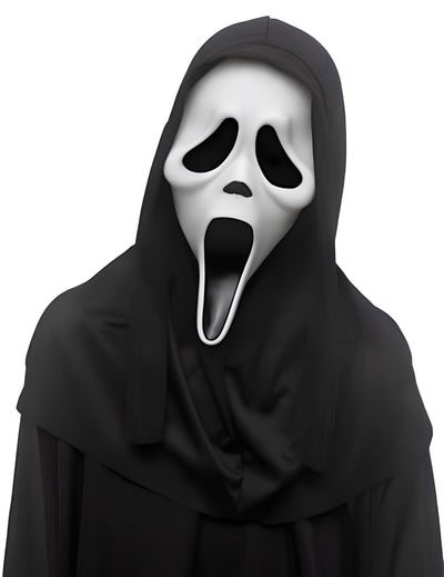 Masque avec capuche Scream™ pour enfant noir et blanc