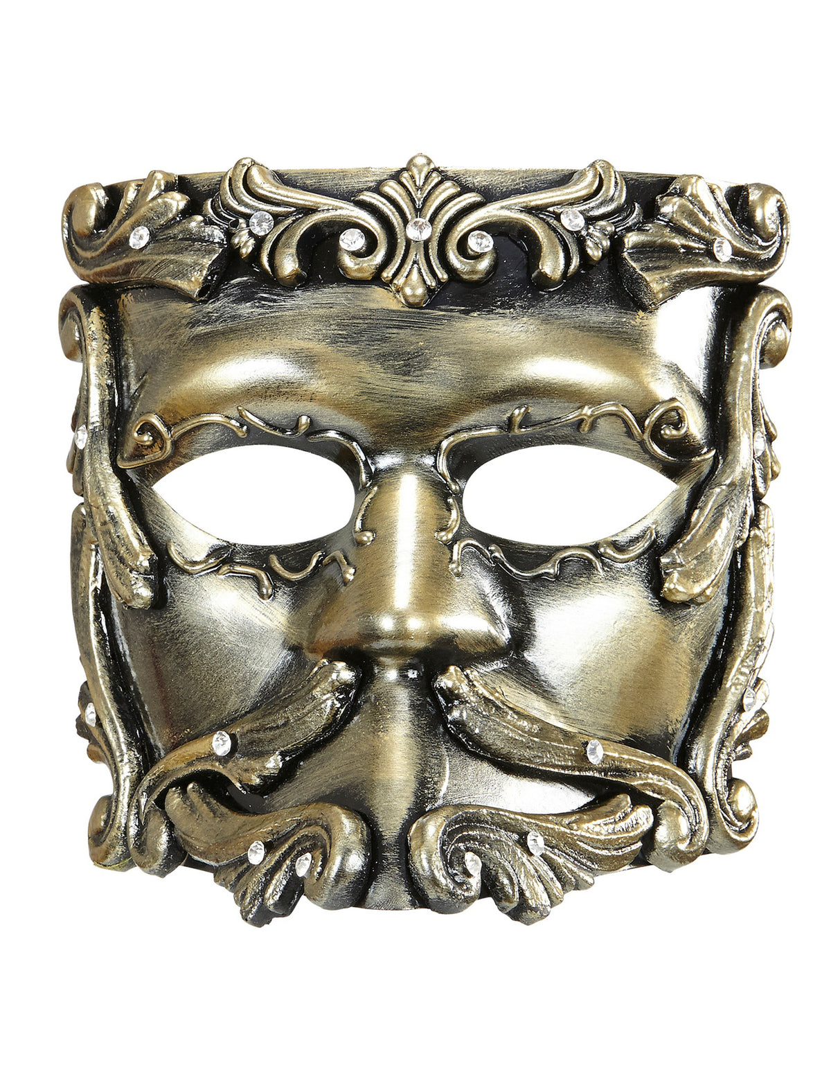 Vue de face du masque baroque pour adulte