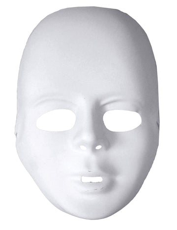 Bela plastična maska