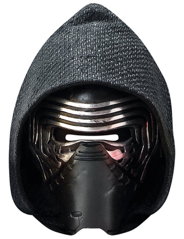 Masque carton Kylo Ren Star Wars VII pour adulte noir avec capuche