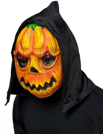 Bučna maska ​​z halloween kapuco za odrasle