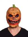 Masque de citrouille souriante pour adulte orange et terrifiant