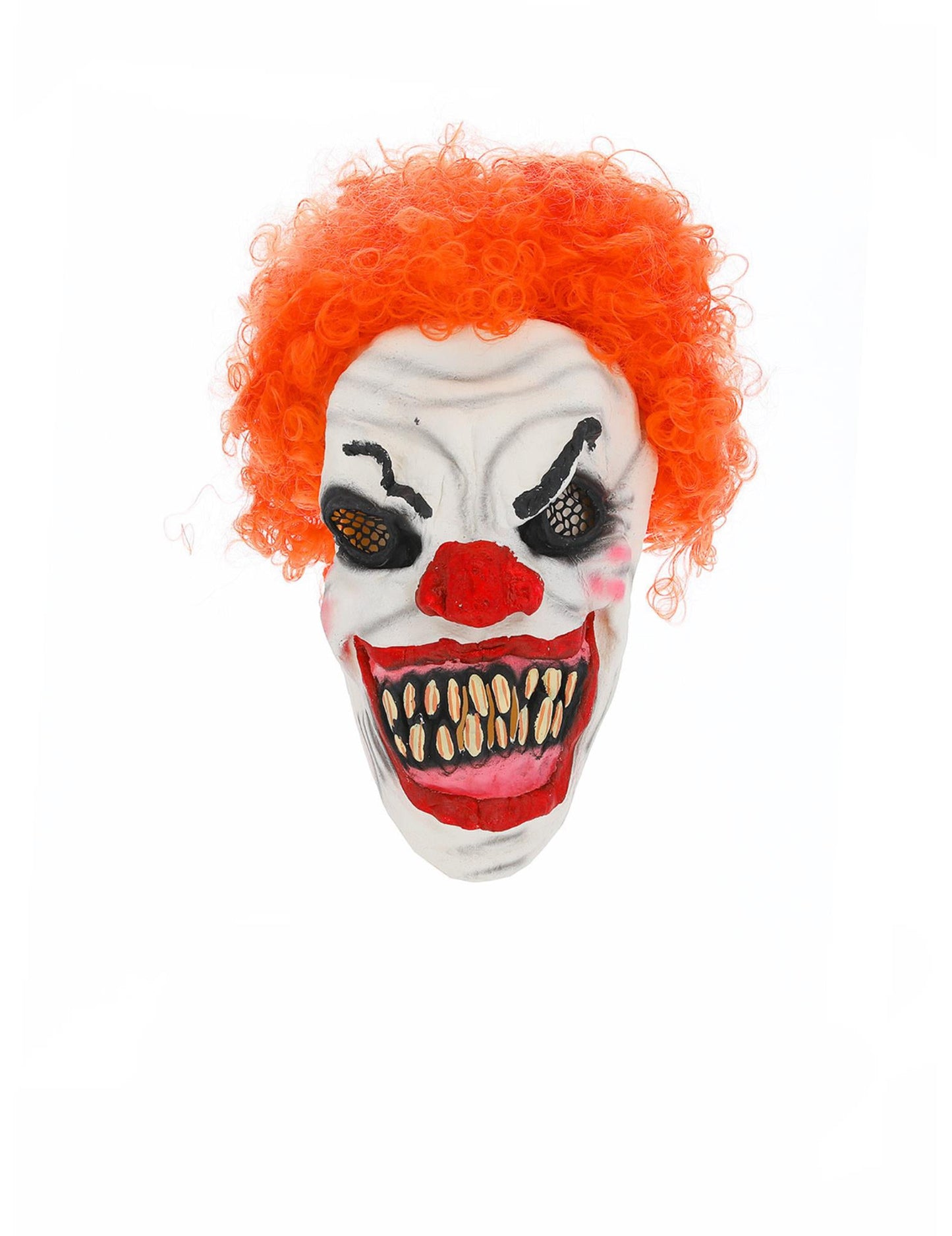 Grozljiva rdeča lase klovna maska ​​Halloween