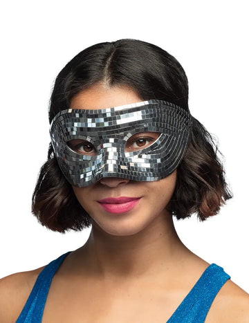 Disko maska z ogledalci za odrasle 