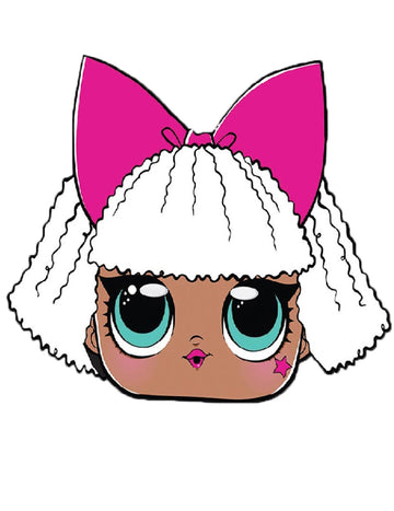 Kartonska maska diva lol presenečenje