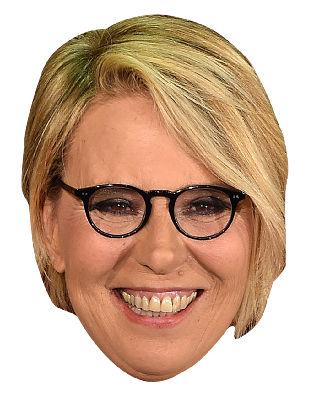 Kartonska maska Maria de Filippi za odrasle, blondinka z črnimi očali