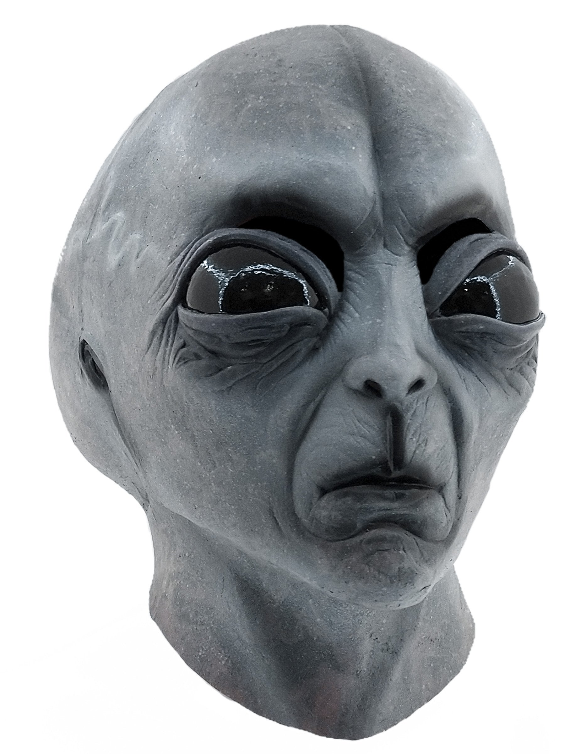 Maske za odrasle Alien Zone 51 v realistični sivi barvi
