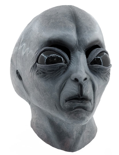 Maske za odrasle Alien Zone 51 v realistični sivi barvi