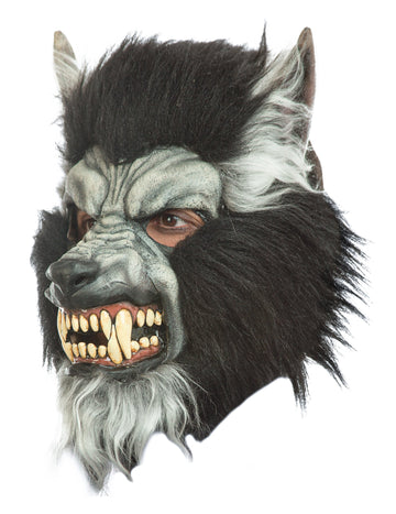 Polna maska Wolf Garou Grey Adult