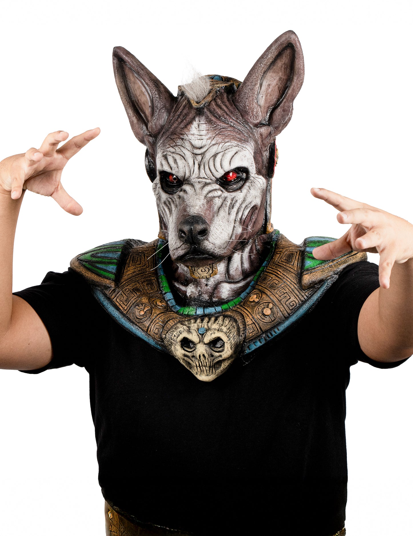 Celoobrazna pošastna maska z glavo odraslega psa