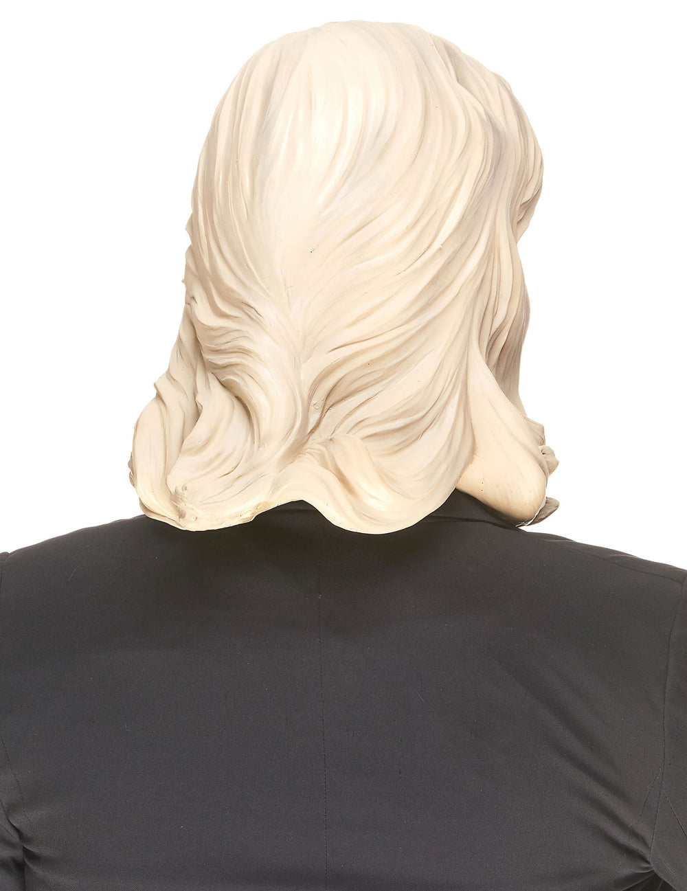 Vue de dos du masque humoristique en latex Marine