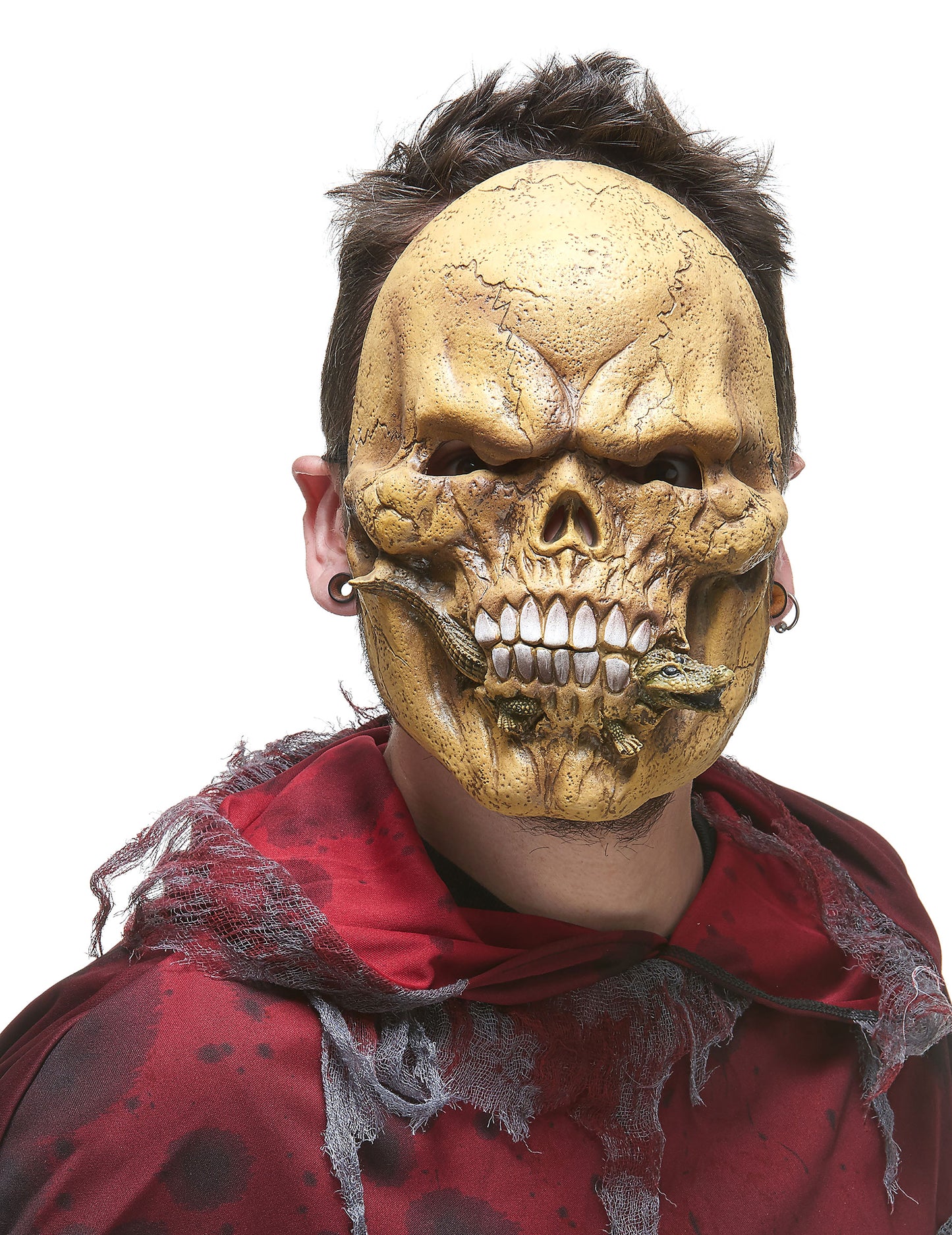 Lateks Mask Skeleton, ki jedo plazilca za odrasle