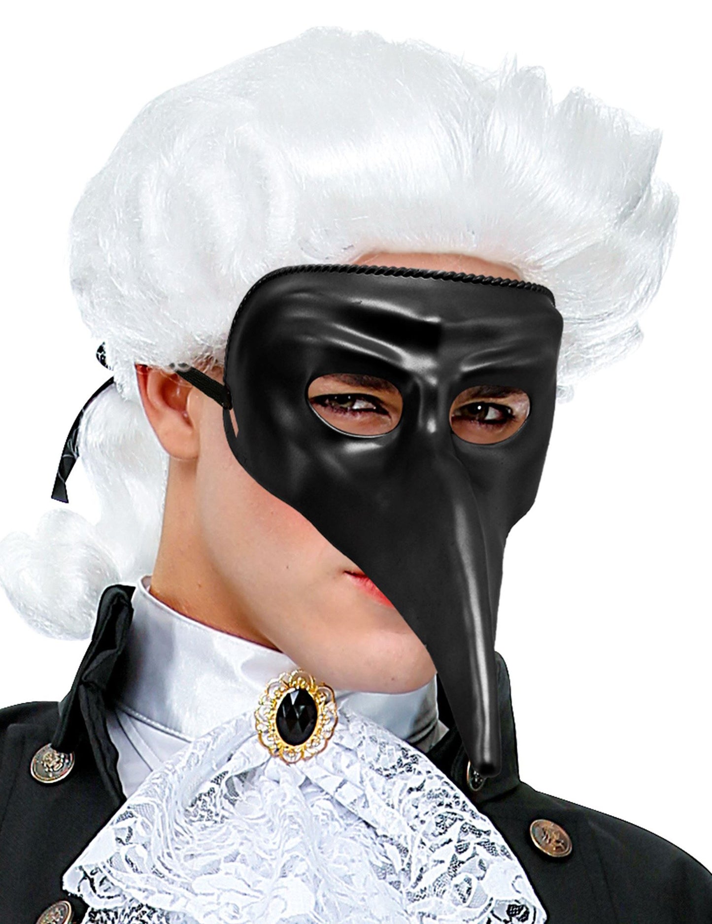 Dolga maska ​​črna odrasla oseba