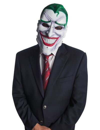 Masque luxe articulé Joker pour adulte blanc et vert