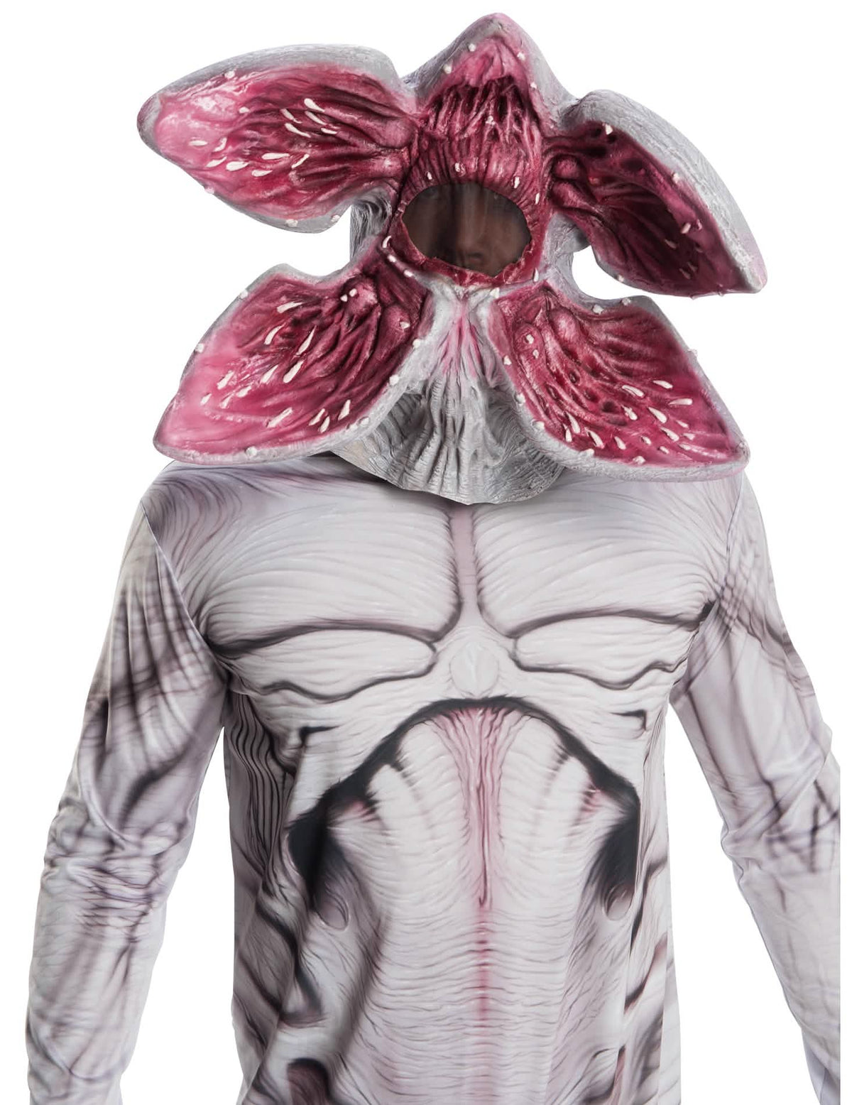 Artikulirana luksuzna maska Demogorgon Stranger Things za odrasli siva in roza