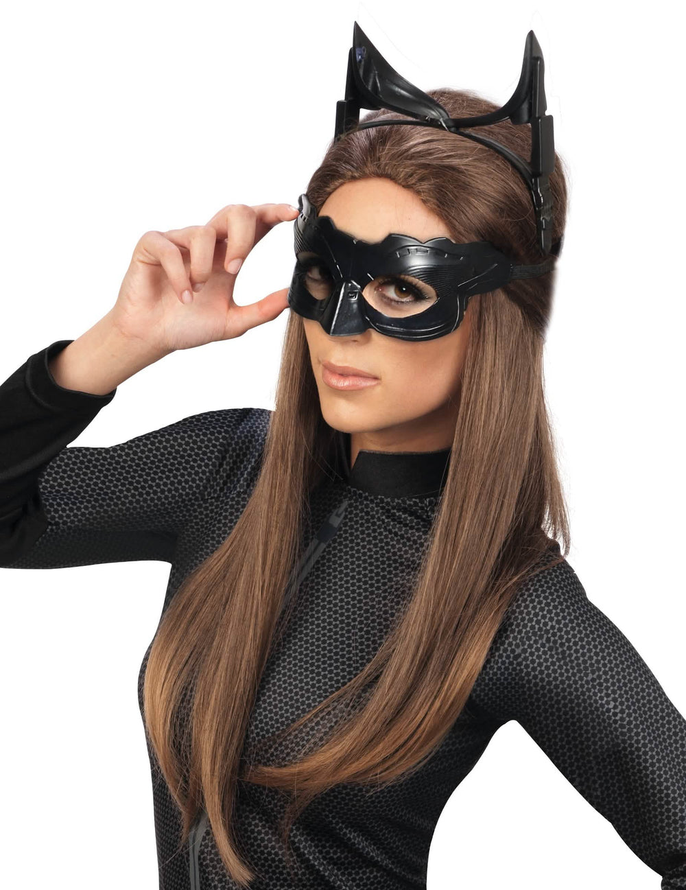 Luksuzna maska Catwoman The Dark Night rises za odrasli črna