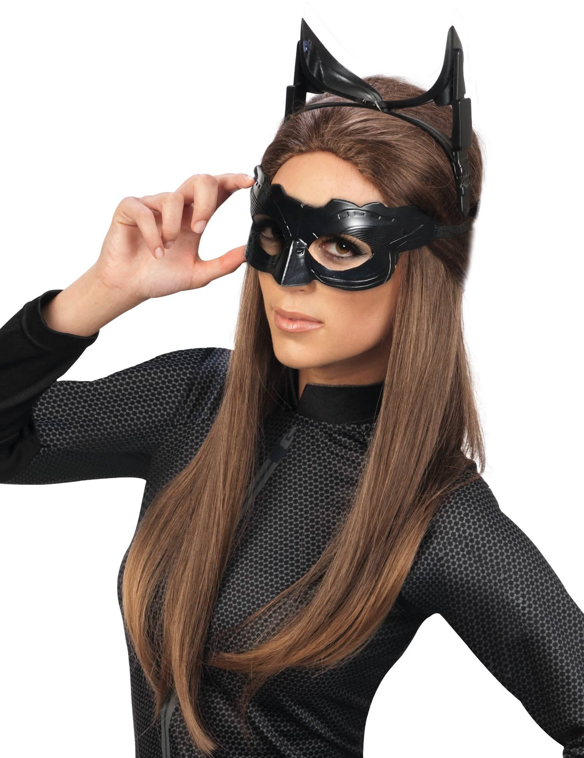 Luksuzna maska Catwoman The Dark Night rises za odrasli črna