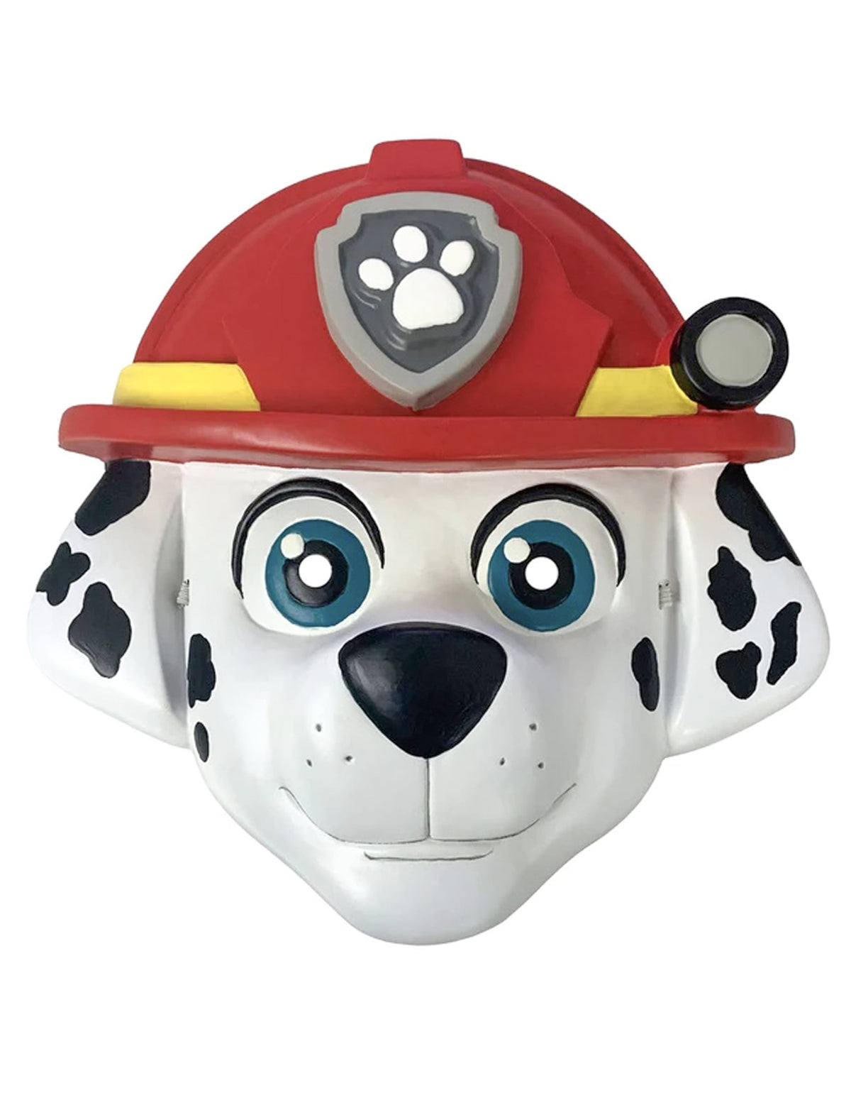 Masque Marcus Pat Patrouille pour enfant blanc et rouge avec casque de pompier