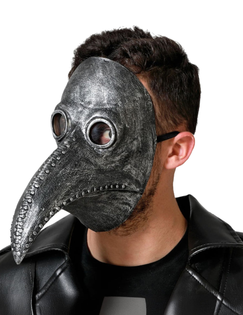 Masque médecin de peste pour adulte gris