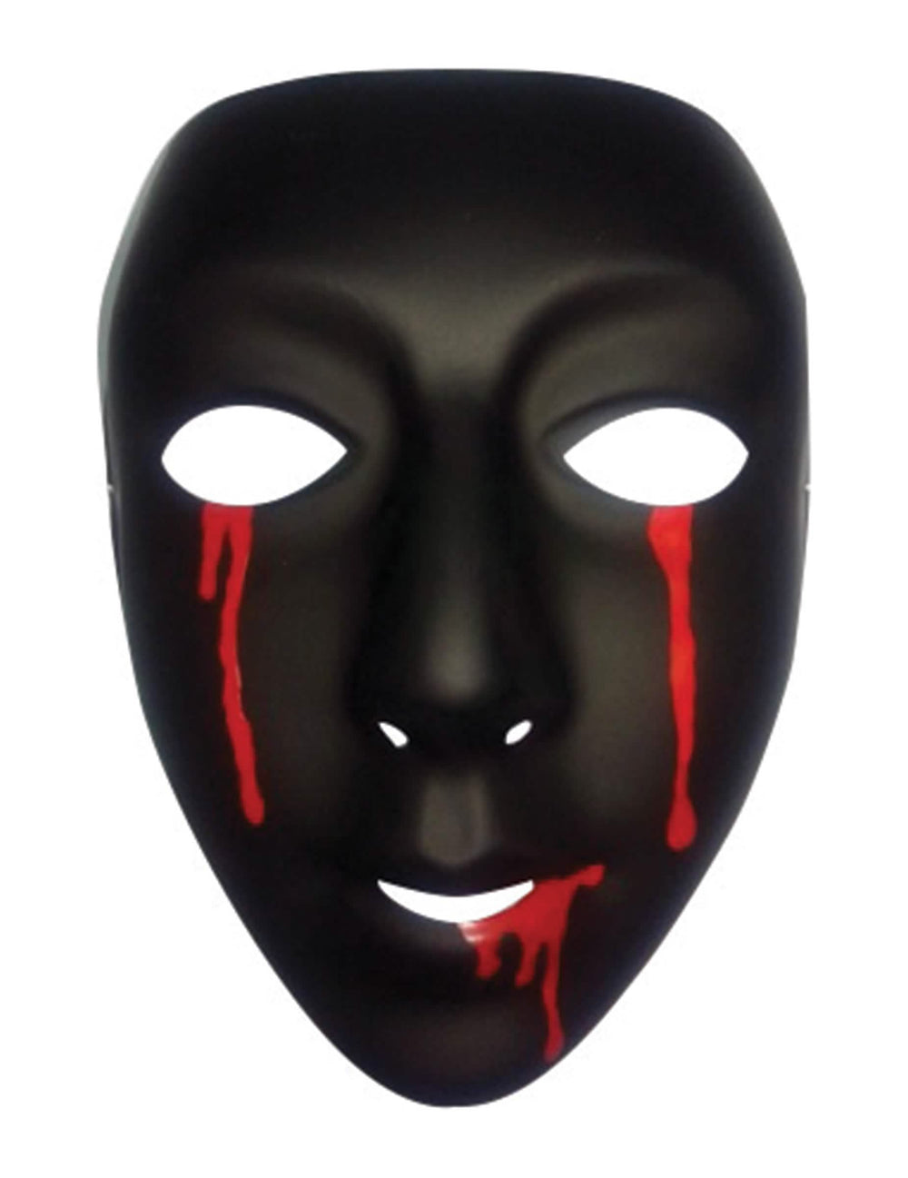 halloween maska za ženska črna z krvavimi solzami