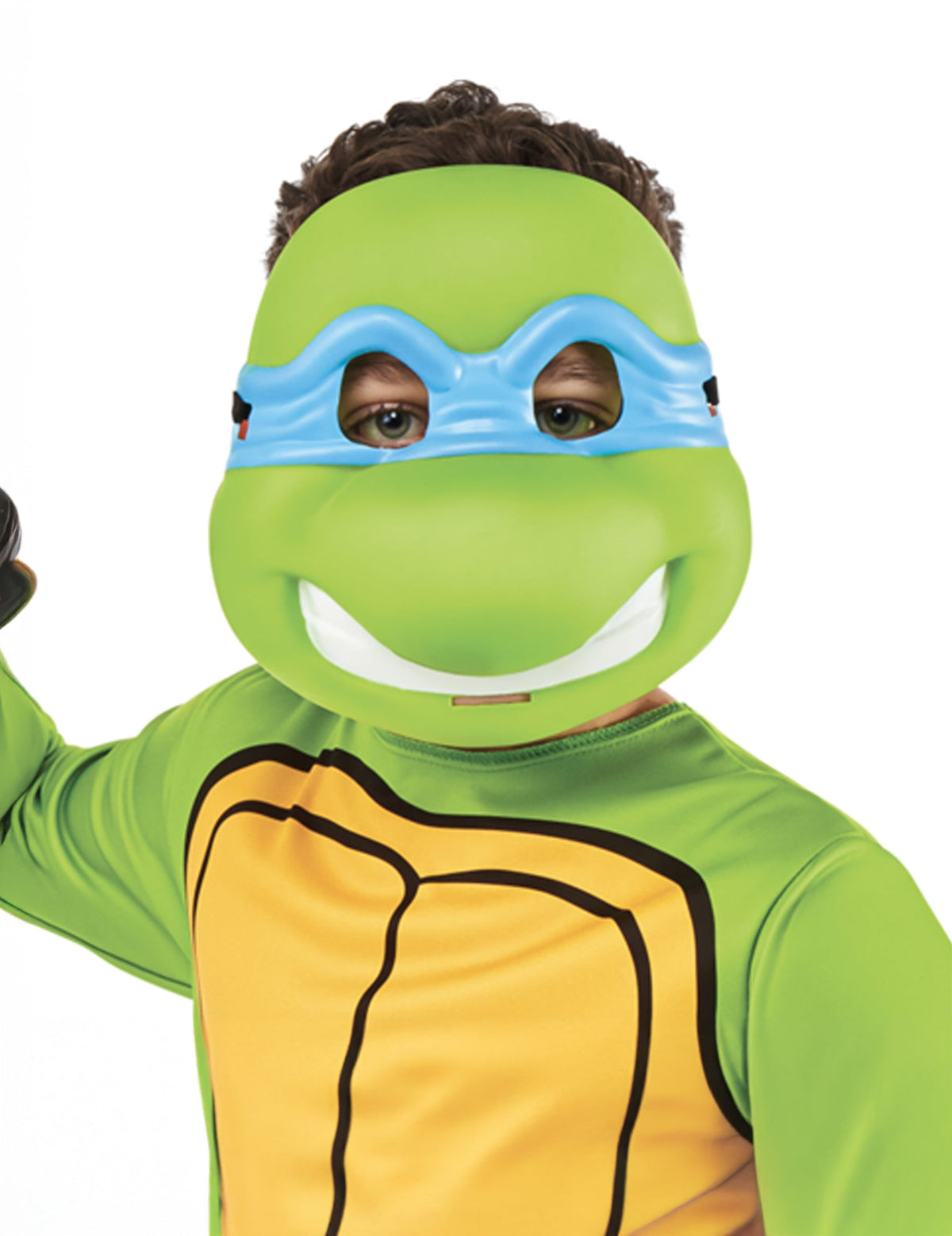 Masque plastique Leonardo Tortues Ninja™ pour enfant vert avec bandeau bleu
