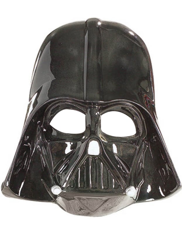 Masque Dark Vador Star Wars pour enfant noir brillant