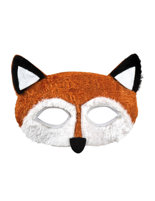 Vue de face du masque renard pour adulte