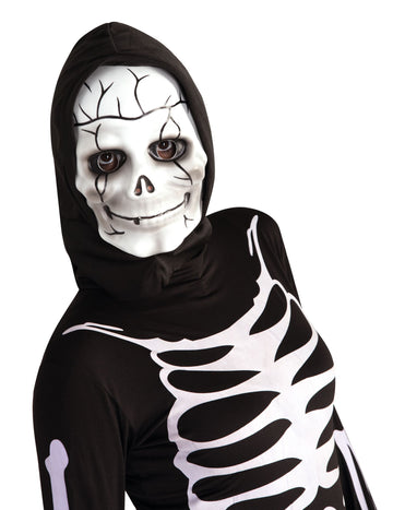 Skeletna maska ​​z otroško kapuco