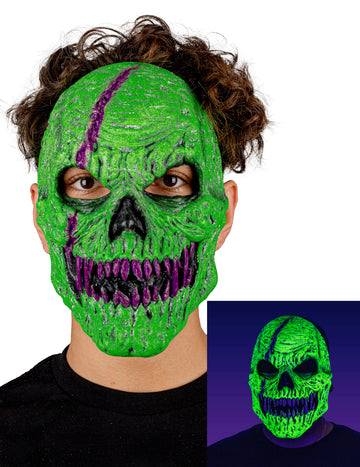 Odrasla zelena demonska skeletna maska