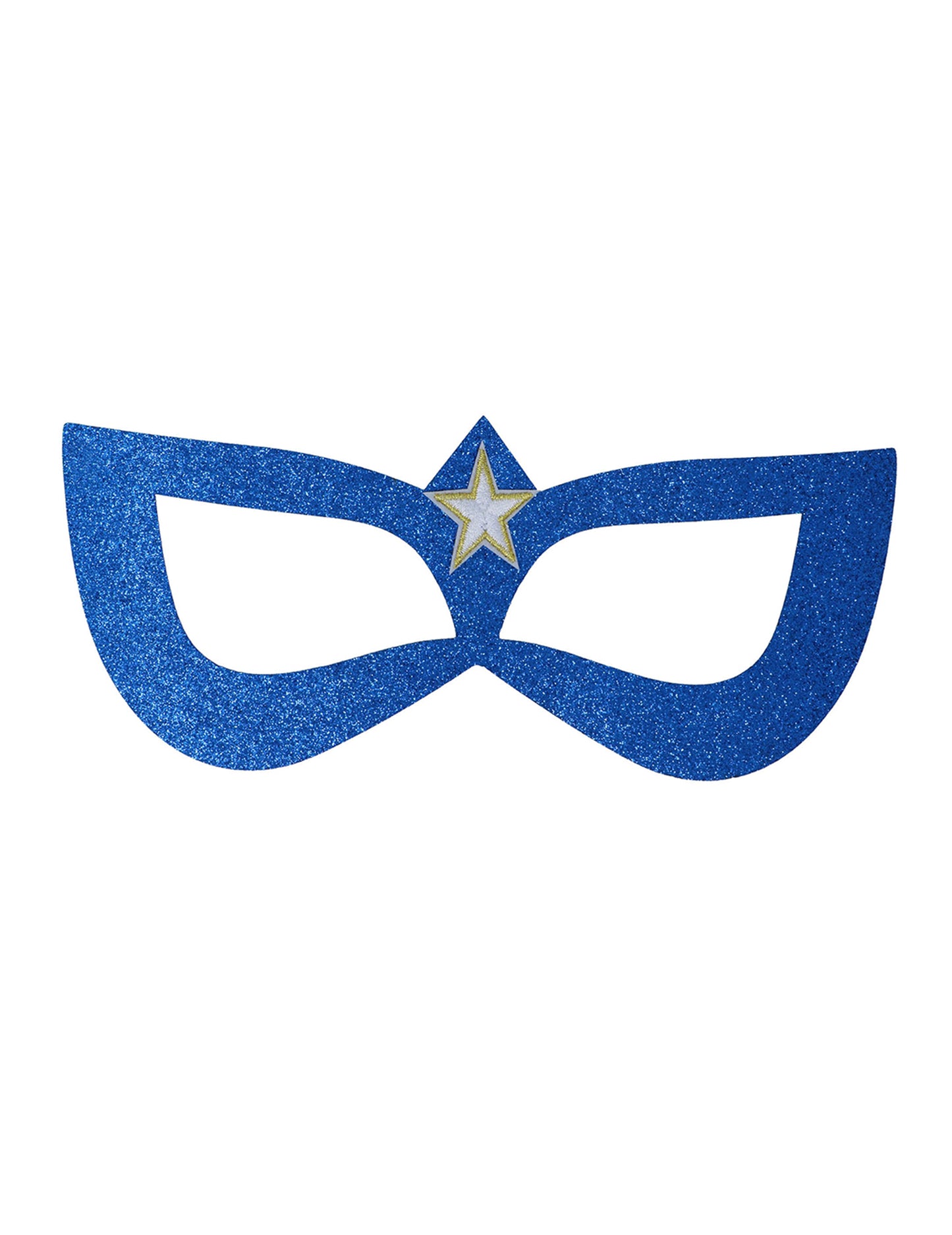 Modra super heroina maska ​​z zlato zvezdo za odrasle