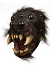 Masque tête d'araignée pour adulte marron et poilu avec crocs