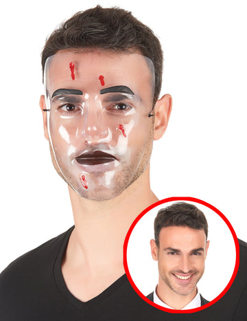 Transparent Mask Vpliv kroglic za odrasle