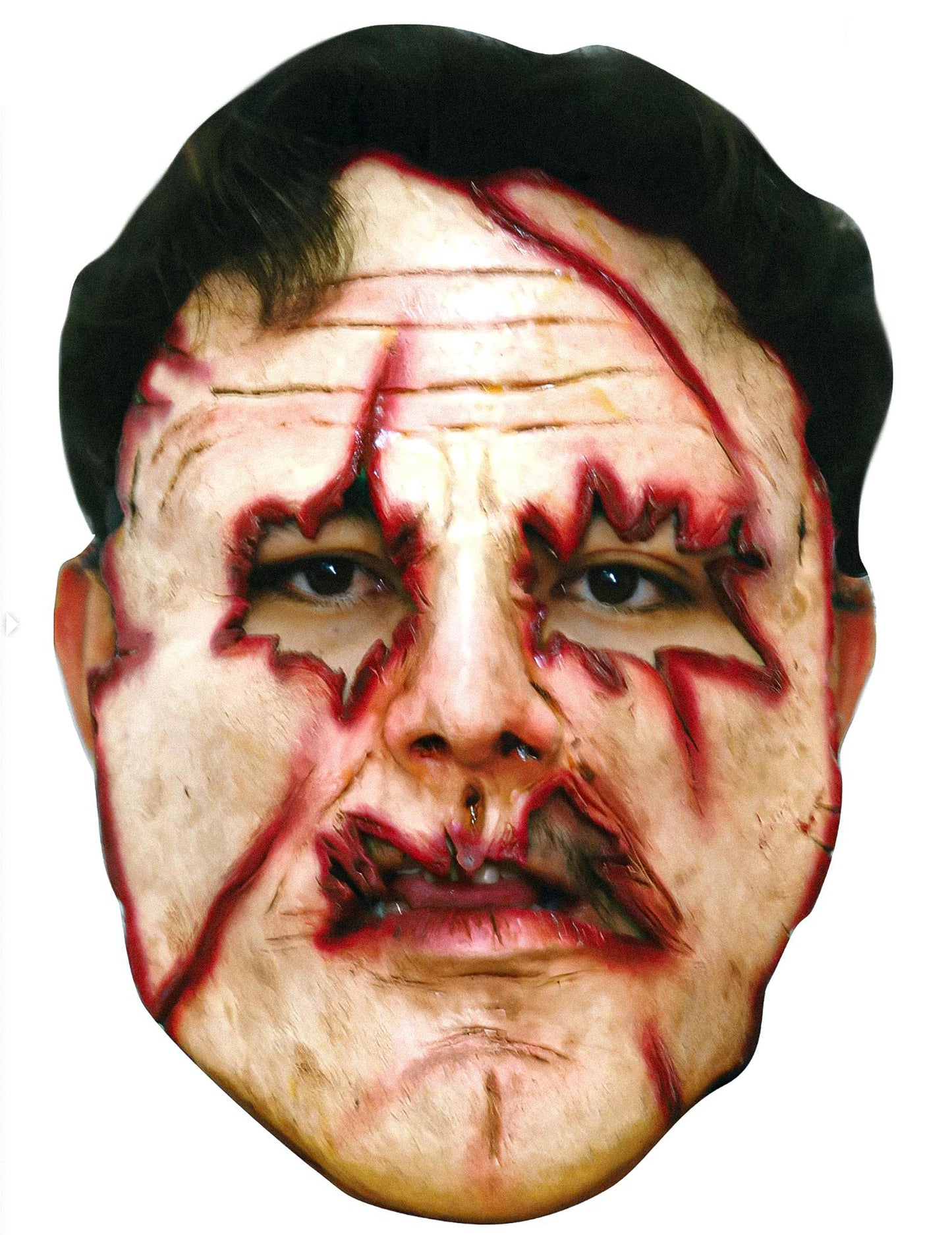 Halloween za odrasle rezane maske za obraz