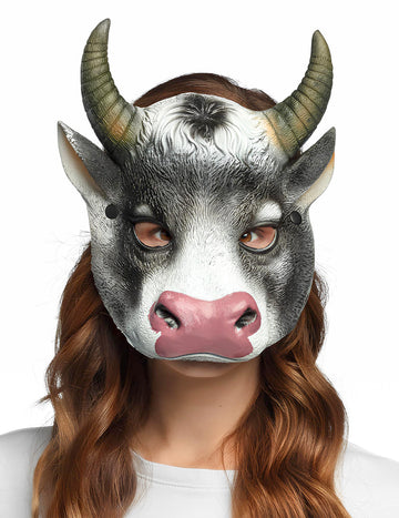 Odrasli in otroci kravje maske