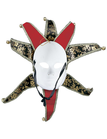 Rdeče-črna ženska beneška maska 
