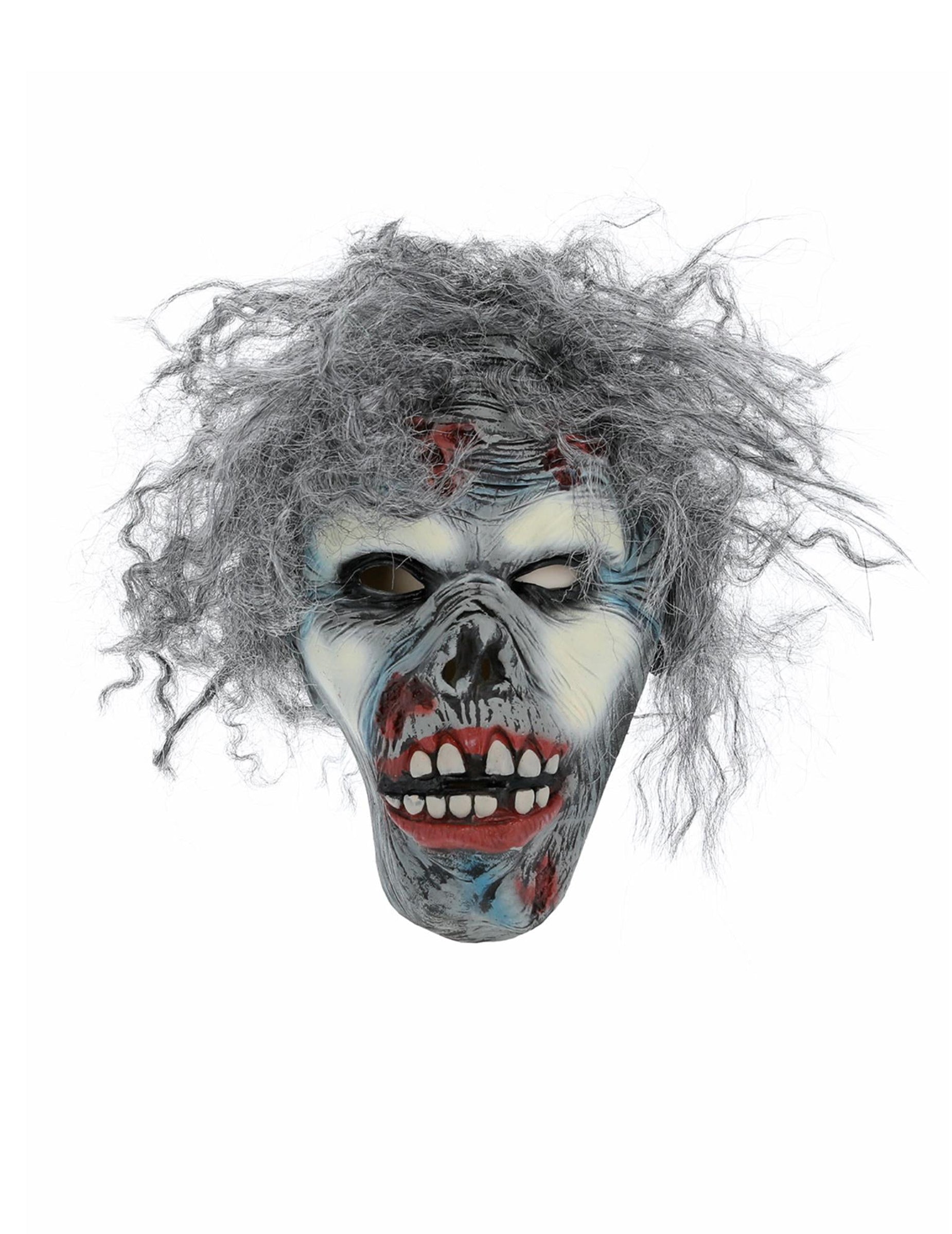 Vue de face du masque de zombie pour adulte