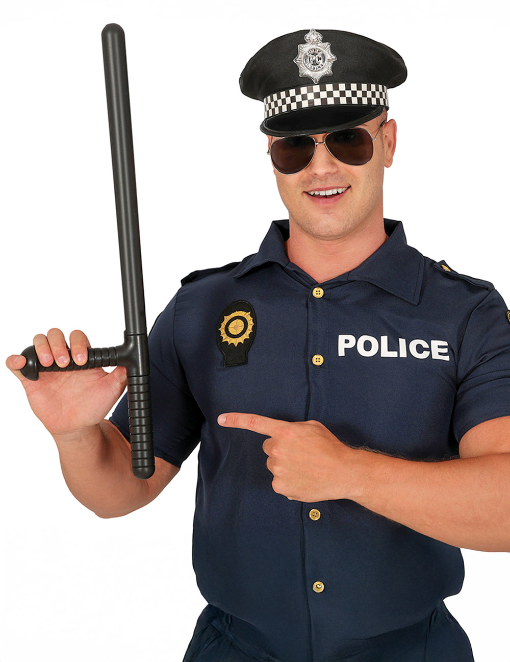 Matraque de policier pour adulte noire