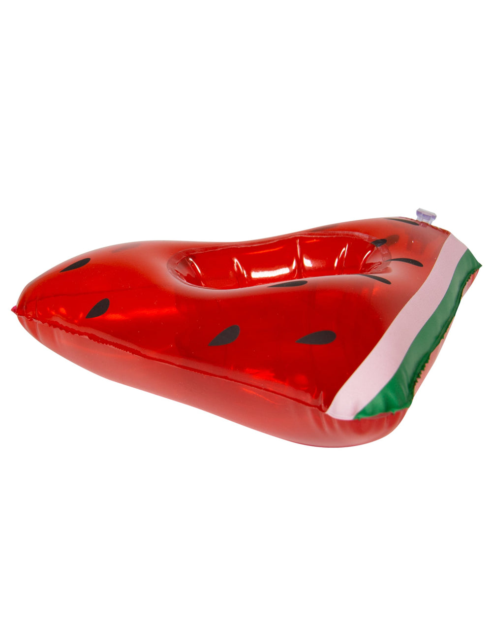 Porte-gobelet gonflable Pastèque pour adulte rouge et vert