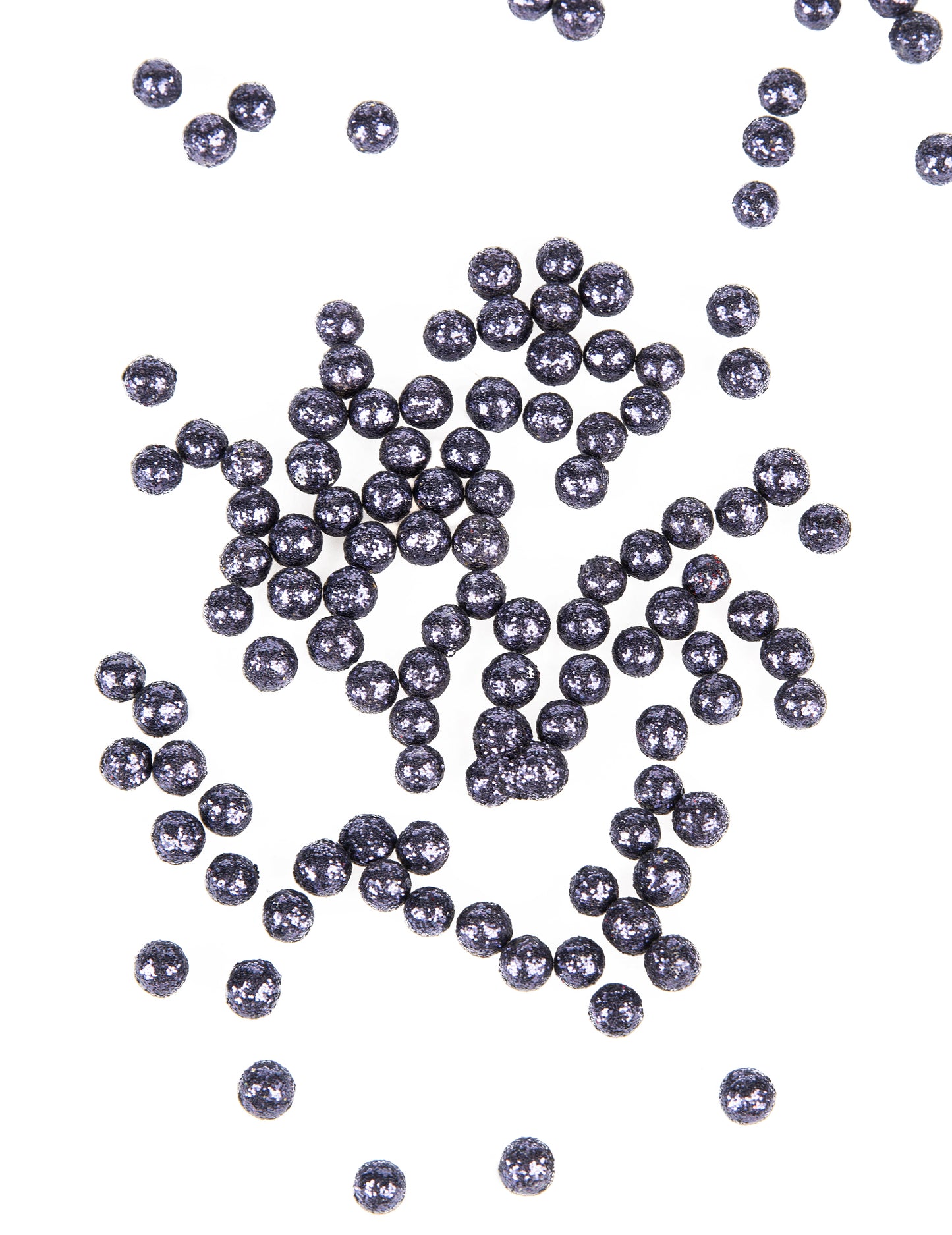 Mini temno modre bleščeče kroglice, 8 mm, 10 g, za dekoracijo mize