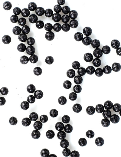 Mini boules pailletées confettis de table chic pour fête noires