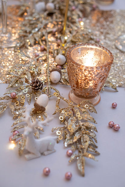 Mini Gold Rose Pink Balls 8 mm 10 gr