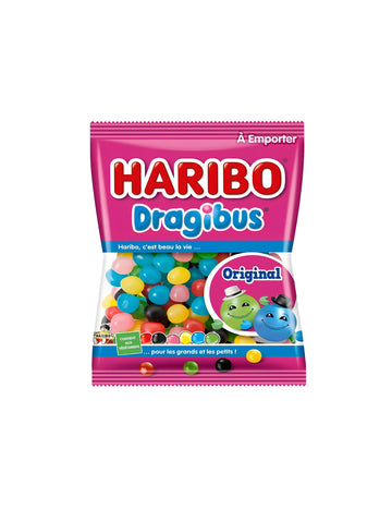 Mini vrečka sladkarij Dragibus Haribo za otroke v večbarvni izvedbi
