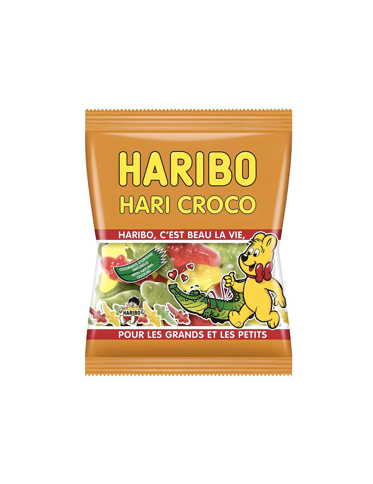 Mini vrečka bombonov Haribo Croco za otroke pisano