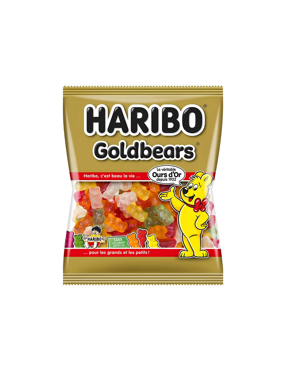 Mini vrečka bomboni Haribo zlata medvedi za vse večbarvni